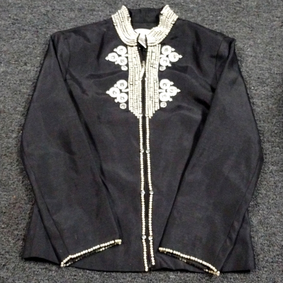 Draper & Damon's Women's Black W/ Embelishments Jacket Size PS - Picture 1 of 5